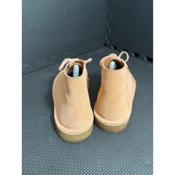 CLARKS‎ ORIGINALs Desert Boots CFS Charles F. Stead LEEDS ENGLAND Size 7.5 Pink - Picture 5 of 9